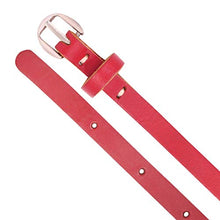 Load image into Gallery viewer, TRYSCO Baby Girls Pure Genuine Leather Belt, Waist size- 18&quot;- 22&quot; (for 4-10 Years Kids) Red
