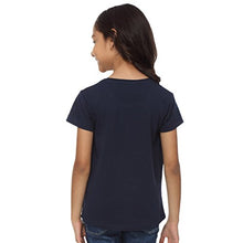 Load image into Gallery viewer, Bon Organik Girl&#39;s Regular Fit T-Shirt (BON1013_Blue 12-24M)
