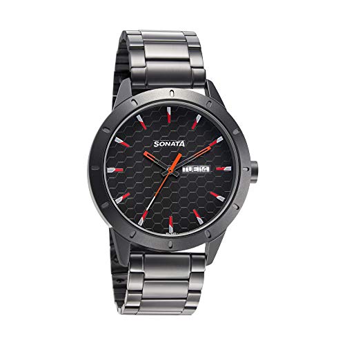 Sonata Nxt Analog Black Dial Men's Watch 7137AM02/NN7137AM02