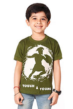 Load image into Gallery viewer, Cuteiz Fashion Green Graphic Printed Cotton Round Neck Half Sleeve Tshirt for Boys
