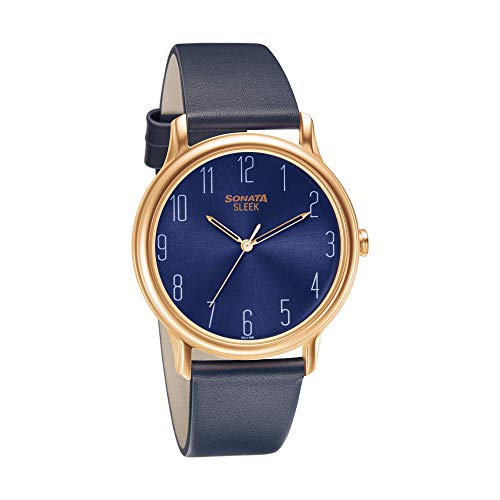 Sonata Sleek Analog Blue Dial Men's Watch 7128WL05/NN7128WL05