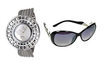 Load image into Gallery viewer, Exotica Fashion Black Analog Dial Women&#39;s Watch Super Combo
