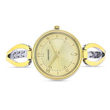 Load image into Gallery viewer, Chronikle Women&#39;s Analogue Golden Dial Silver and Gold Sleek Metal Chain Wrist Watch

