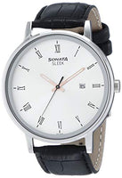 Sonata Sleek 2.0 Analog Silver Dial Men's Watch NM7131SL01/NN7131SL01
