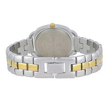 Load image into Gallery viewer, Chronikle Unique Women&#39;s Metal Chain Wrist Watch with Diamond Studded Stones On Dial (Dial Color: Golden | Band Color: Silver &amp; Gold)
