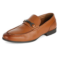 Red Tape Men Tan Leather Loafers-8 UK (42 EU) (RTS11713D)