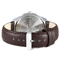 Load image into Gallery viewer, Chronikle Designer Men&#39;s Wrist Watch (Dial Color:White | Band Color: Brown, Leather Strap)
