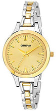 Load image into Gallery viewer, Oreva Leather Womens &amp; Girls Round Analogue Watches (Gold 1)
