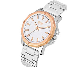 Load image into Gallery viewer, Ajanta Quartz Stainless Steel White Rose Gold Dial Watch for Men
