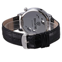 Load image into Gallery viewer, Skone Water Resistant PU Band Double Japan Quartz Movement Alloy case Mineral Glass Watch
