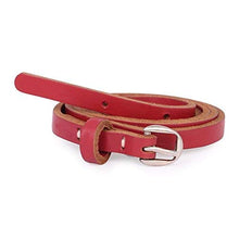Load image into Gallery viewer, TRYSCO Baby Girls Pure Genuine Leather Belt, Waist size- 18&quot;- 22&quot; (for 4-10 Years Kids) Red
