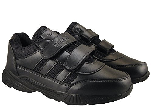 Action Shoes Synergy Boy s and Girl s Black Synthetic Velcro
