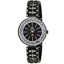 Load image into Gallery viewer, Exotica Fashions Ladies Wrist Watch with Matching Bracelet for Girls EX-W-01-Black+JW-07&amp;19-Silver
