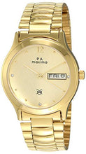 Load image into Gallery viewer, Maxima Analog Gold Dial Men&#39;s Watch-01385CMGY
