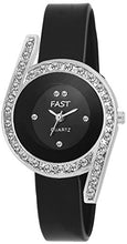 Load image into Gallery viewer, Pappi-Haunt - Quality Assured - Pack of 9 - Sober &amp; Classic Stone Studded Analog Casual Leather Watch for Women, Girls
