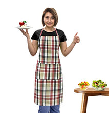Load image into Gallery viewer, Oasis Home Collections Cotton Multi Check Free Size Apron
