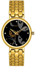 Load image into Gallery viewer, Oreva Metal Womens &amp; Girls Round Analogue Watches (Black 1)
