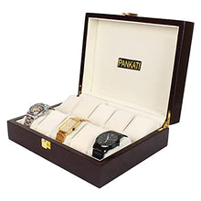 Load image into Gallery viewer, PANKATI Polished Wooden Watch Box for 10 Watches
