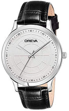 Load image into Gallery viewer, Oreva Leather Men&#39;s/Boy&#39;s Analogue Wrist Watches (Silver)
