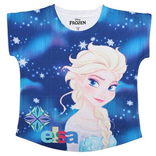 Load image into Gallery viewer, Frozen by Wear Your Mind Girl&#39;s Plain Regular fit T-Shirt (DFZ0023_Blue 11 10-11 Years)
