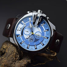 Load image into Gallery viewer, CURREN Men Watches Luxury Gold Male Fashion Leather Strap Outdoor Casual Sport Wristwatch with Big Dial
