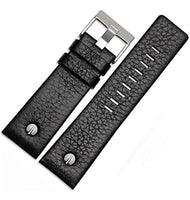 EWatchAccessories 24mm Genuine Leather Watch Band Strap Compatible with any smart watch or traditional watch