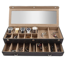 Load image into Gallery viewer, THE RUNNER Faux Leather Sunglasses Cum Watch Box Cum JEWLLERY Box Cum Belt Box &amp; Other Accessories
