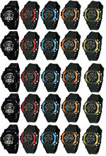 Load image into Gallery viewer, Lemonade Pack of 25 Fashion Multifunction 7 Lights Unisex Digital Sports Band for Kids, Children - Above 10 Years - Sports Watch for Gifts
