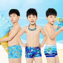 Load image into Gallery viewer, THE MORNING PLAY Swimming Costume for Kids Boys Multicolor Blue-Sport- Printed Boys Swimsuit (7-8 Years)
