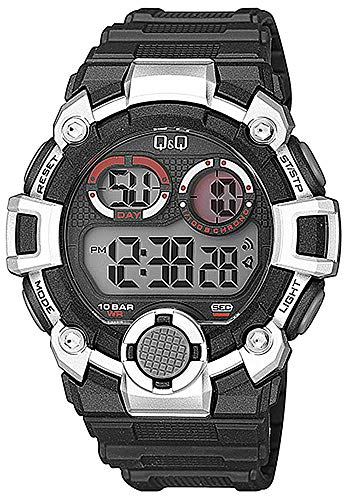 Q&Q Digital White Dial Men's Watch-M162J004Y