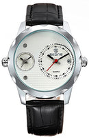 Skone Leather Analog White Dial Men's Watch (HMWA04S053C0)