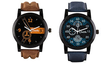 SoSh Analogue Blue and Black Dial Watches for Men & Boy's Stylish Fashion - SCM14, Pack of 2