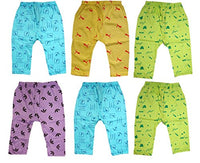 KIFAYATI BAZAR Boy's & Girl's Cotton Plain/Solid Pyjama Pack of 6 (pyjama-xxl-6_Multicolored_3-4 Years)