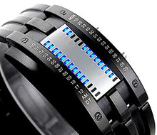 Load image into Gallery viewer, Pappi-Haunt Digital Haunt Metallic Black Dial Men&#39;s LED Bracelet - FDGV32
