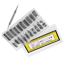 Load image into Gallery viewer, DIY Crafts Combo Set 400pcs Professional Watch Band Stainless Steel Spring Bars Link Pins with Remover Repair Tool, 6mm-25mm. (Pack of 1 Pc, Watch Repair Tool Kit)
