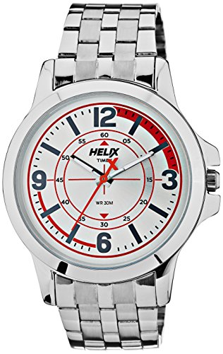 Helix Analog White Dial Men's Watch - TW023HG03