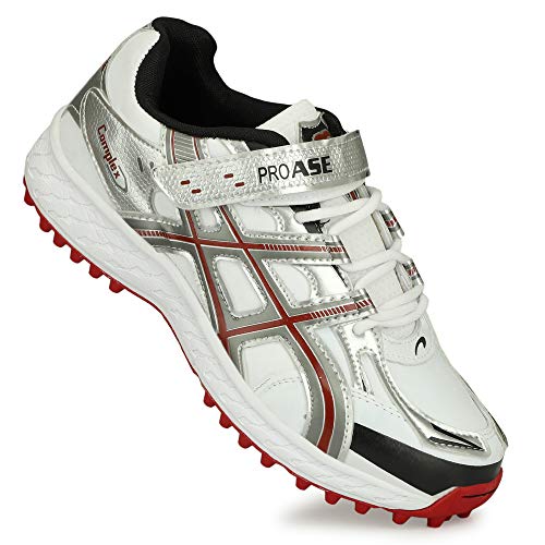 ASE PRO White & Red Professional Cricket Shoes for Men_12