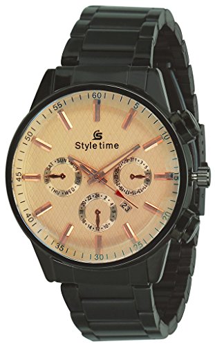 Style Time White Stainless Steel Men's Watch -ST-318